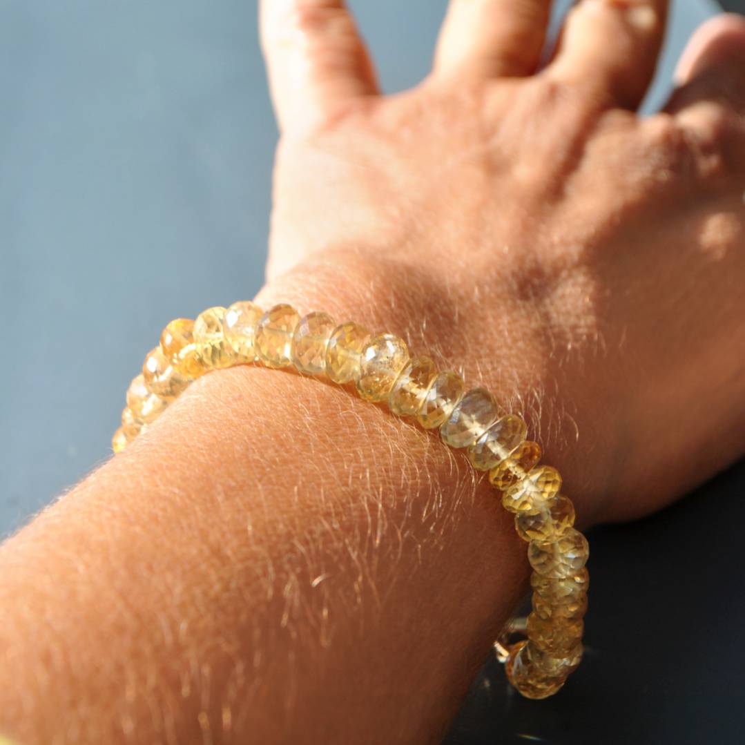 bracelet citrine or 14K-9