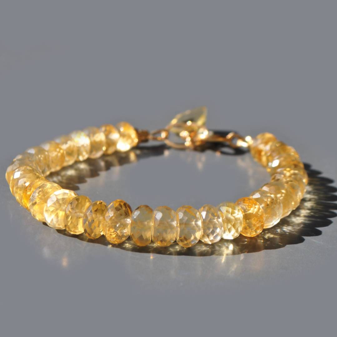 bracelet citrine or 14K-4