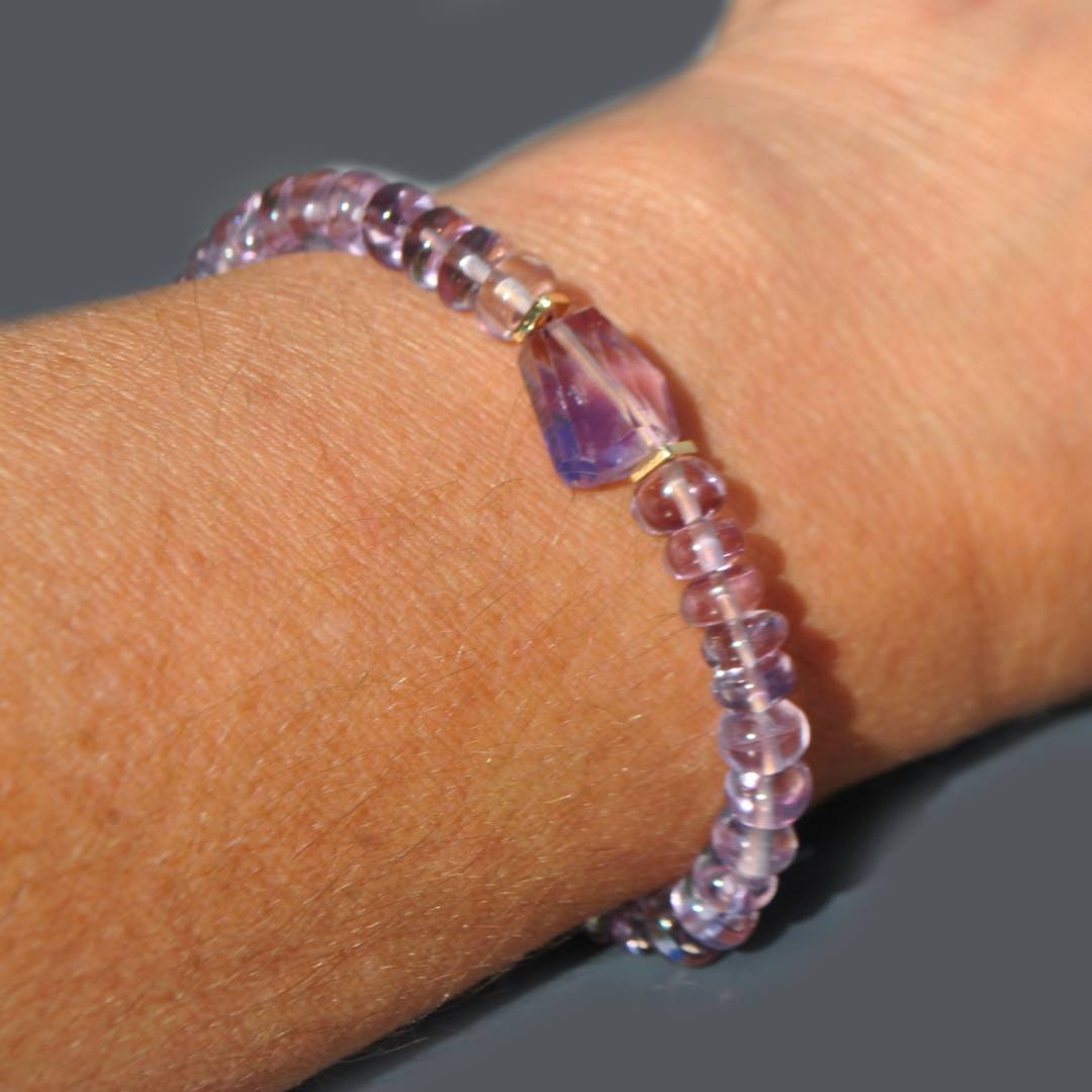 bracelet amethyste rose ametrine-B