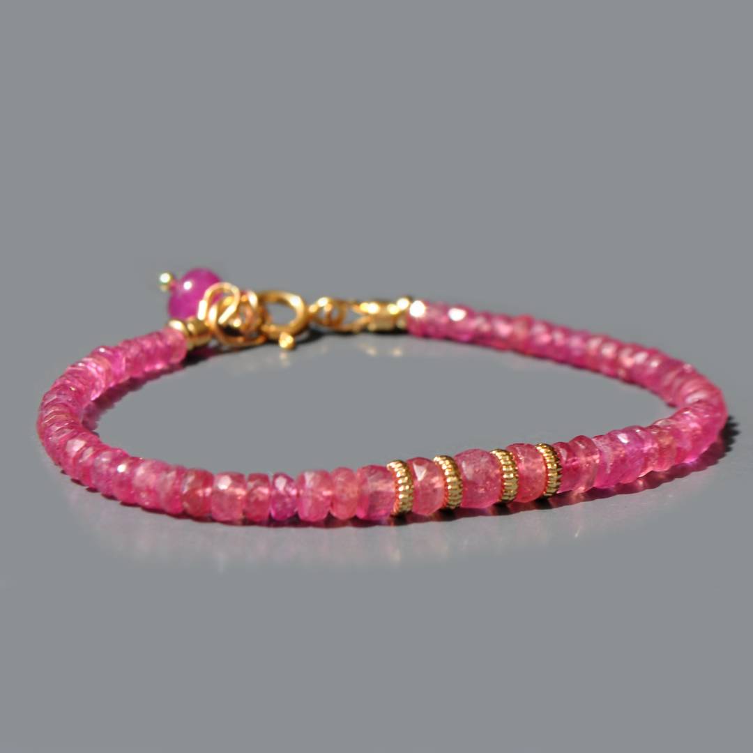 bracelet saphirs rose -4