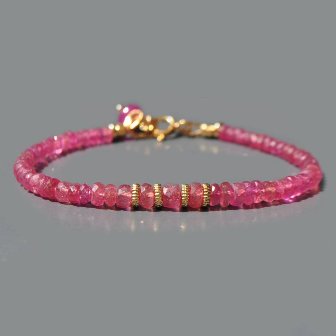 bracelet saphirs rose -6