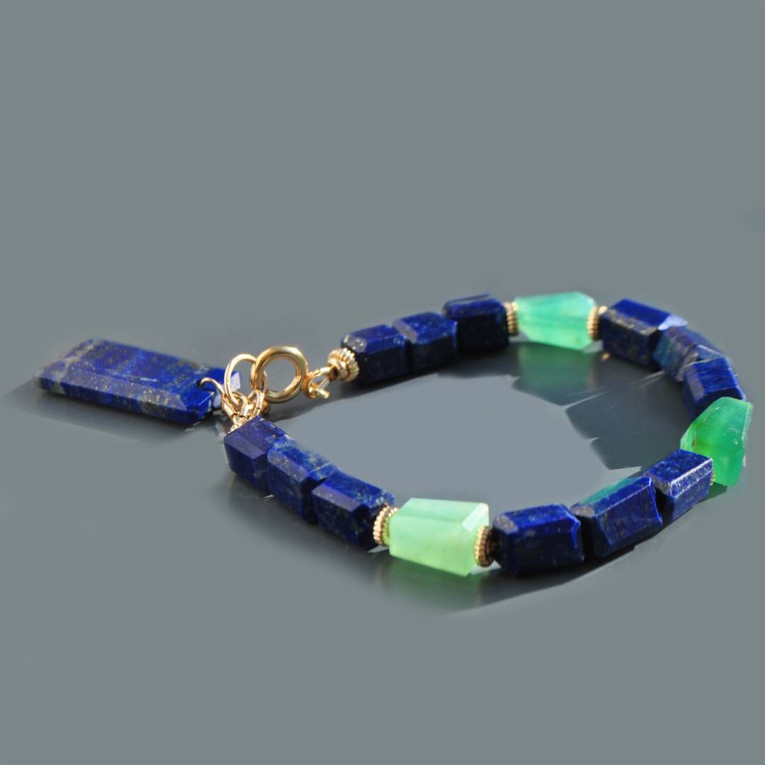 bracelet lapis opale nuggets4