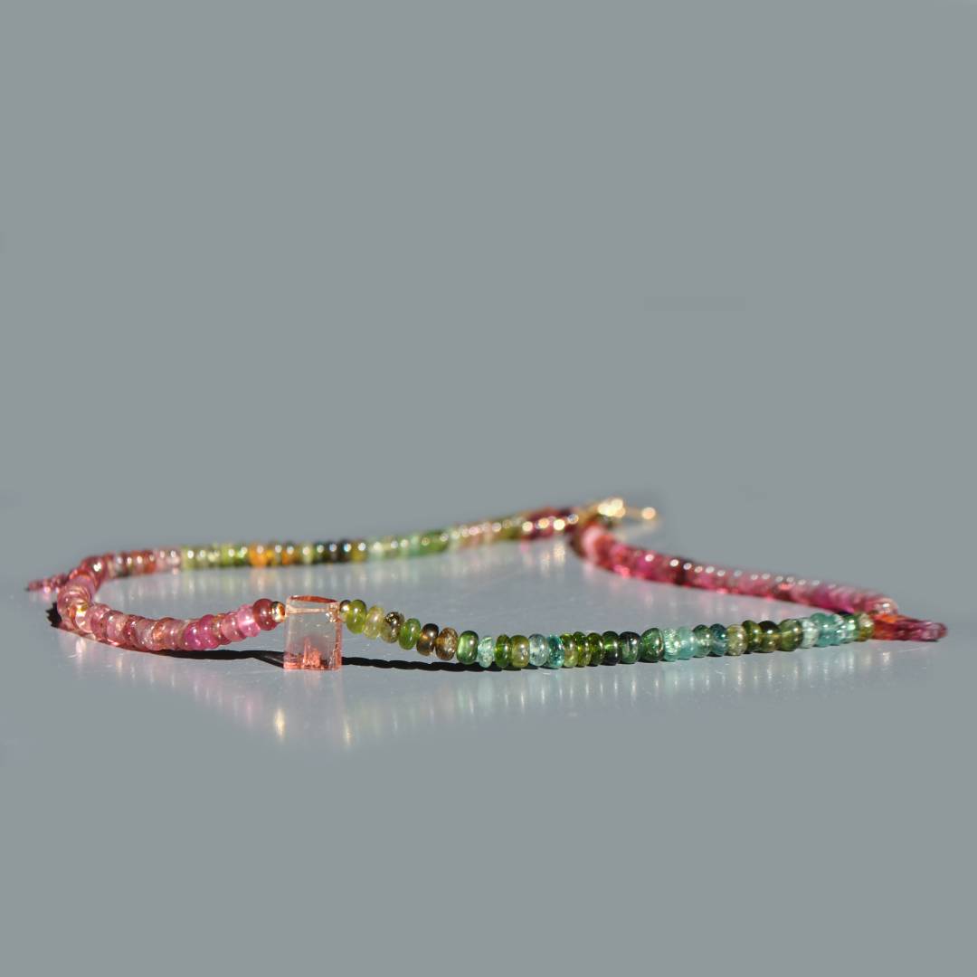 collier tourmaline pendentif feuille2