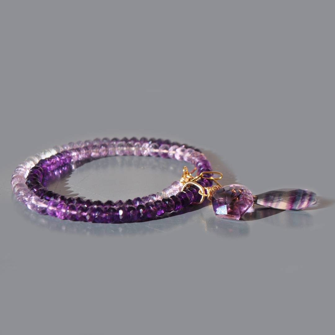 collier amethyste rose violette dégradé-9