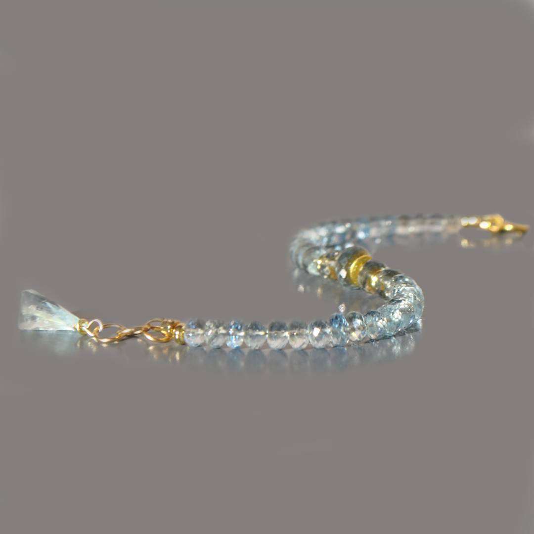 Bracelet aigue marine bleue limpide-4