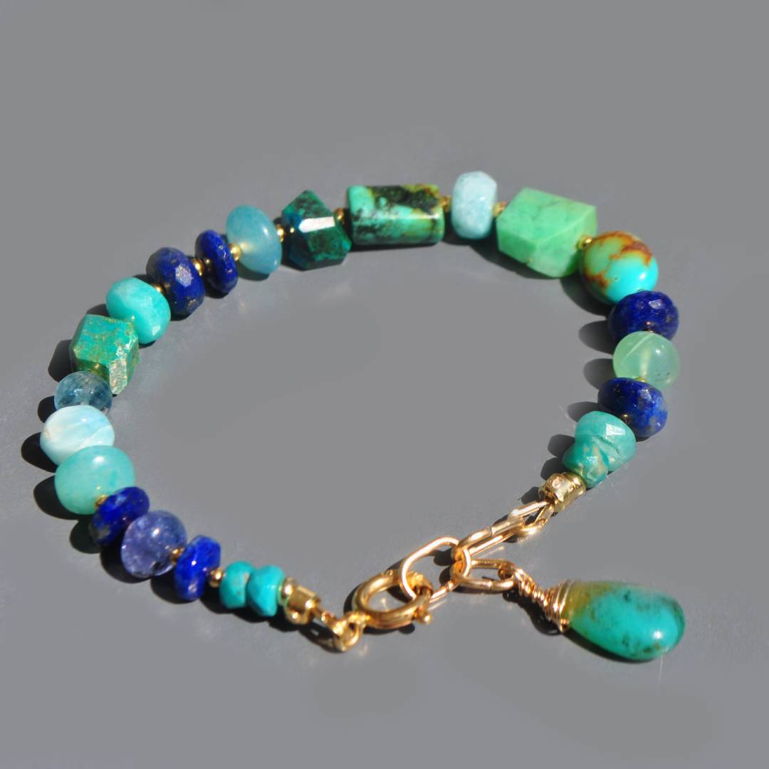 bracelet multi pierres bleue mat-3