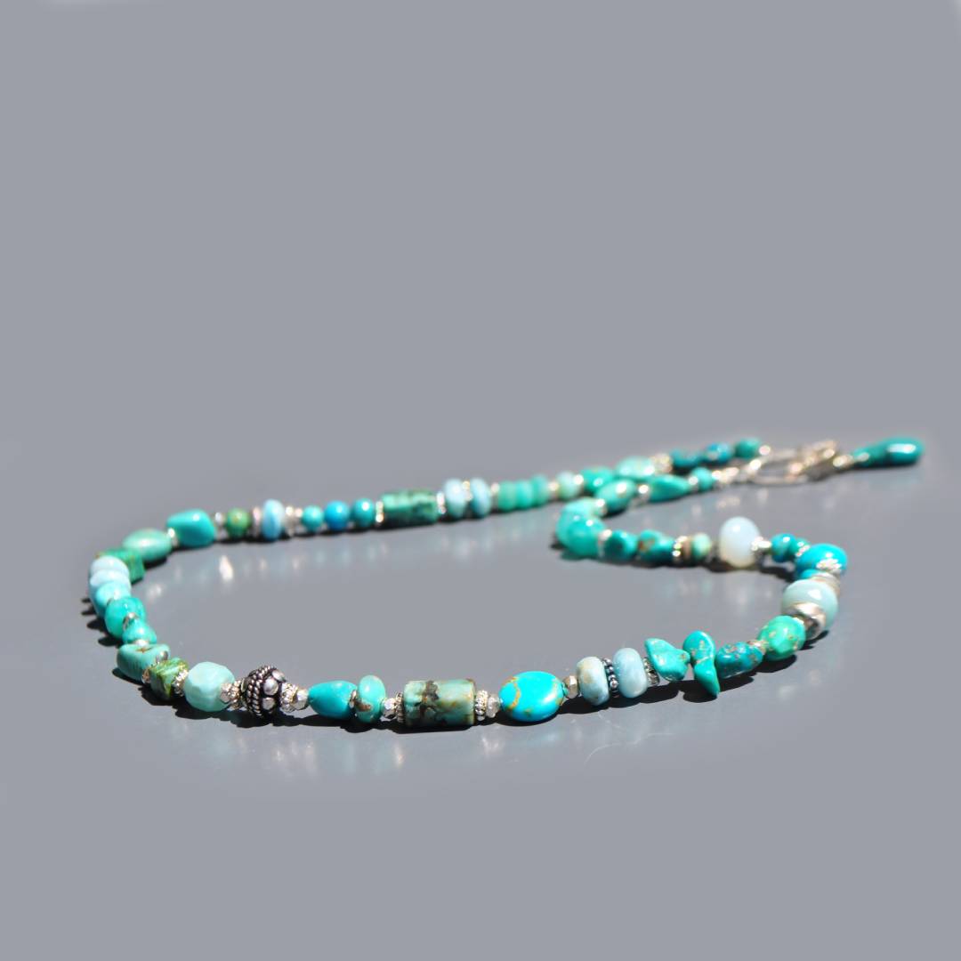 collier turquoise argent de Bali version3-2
