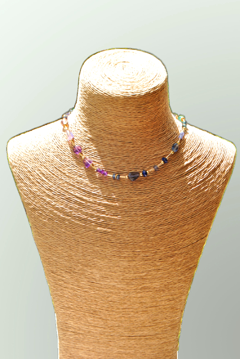 choker Iolite tanzanite-Buste