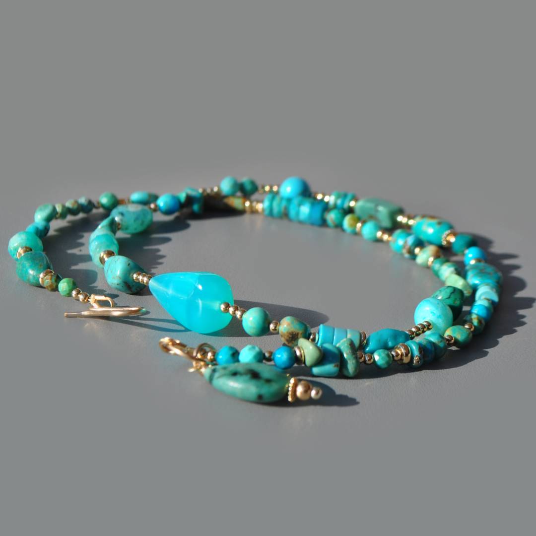 collier turquoise nevada opale centrale-5