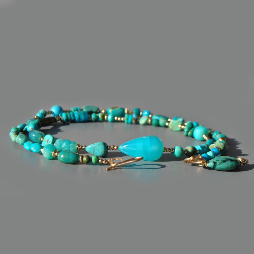 collier turquoise nevada opale centrale-2
