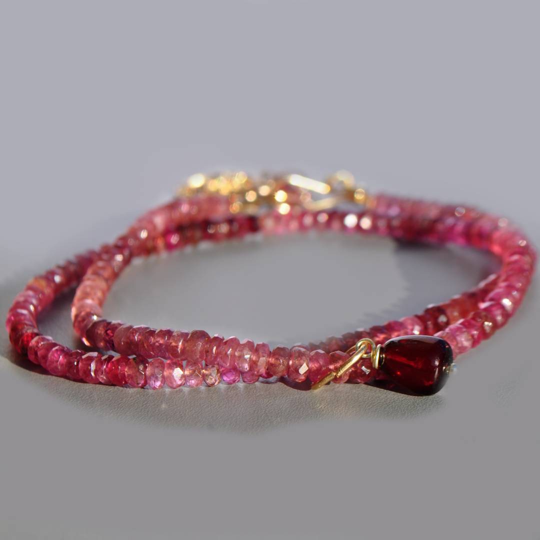 collier tourmaline rose pendentif arbre de vie-4