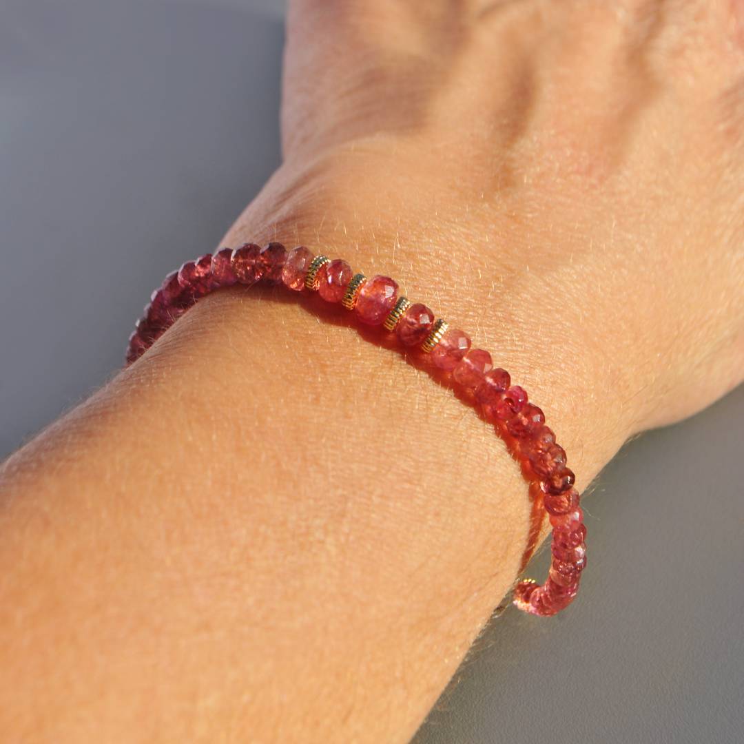 bracelet tourmaline rose rubelite-7