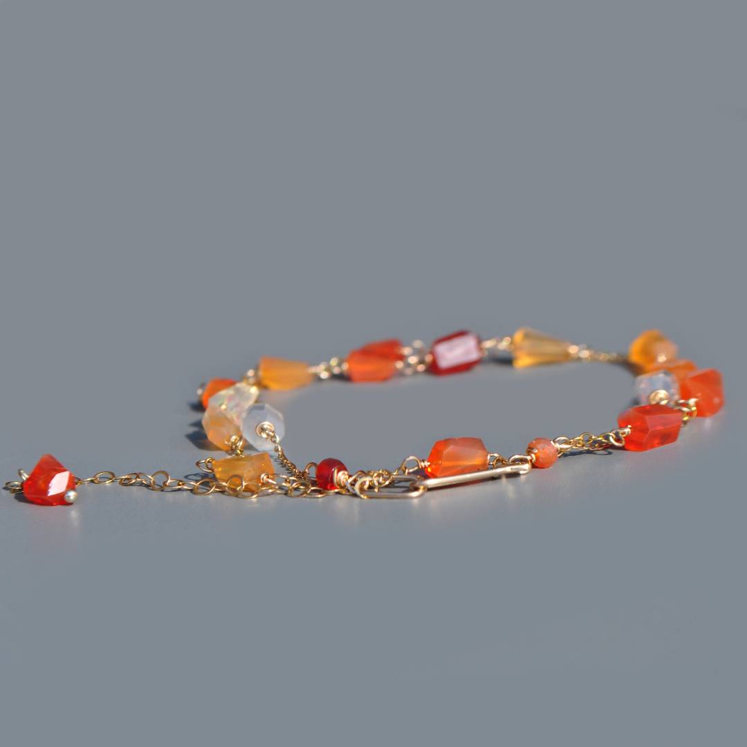 collier nuggets opale de feu7-