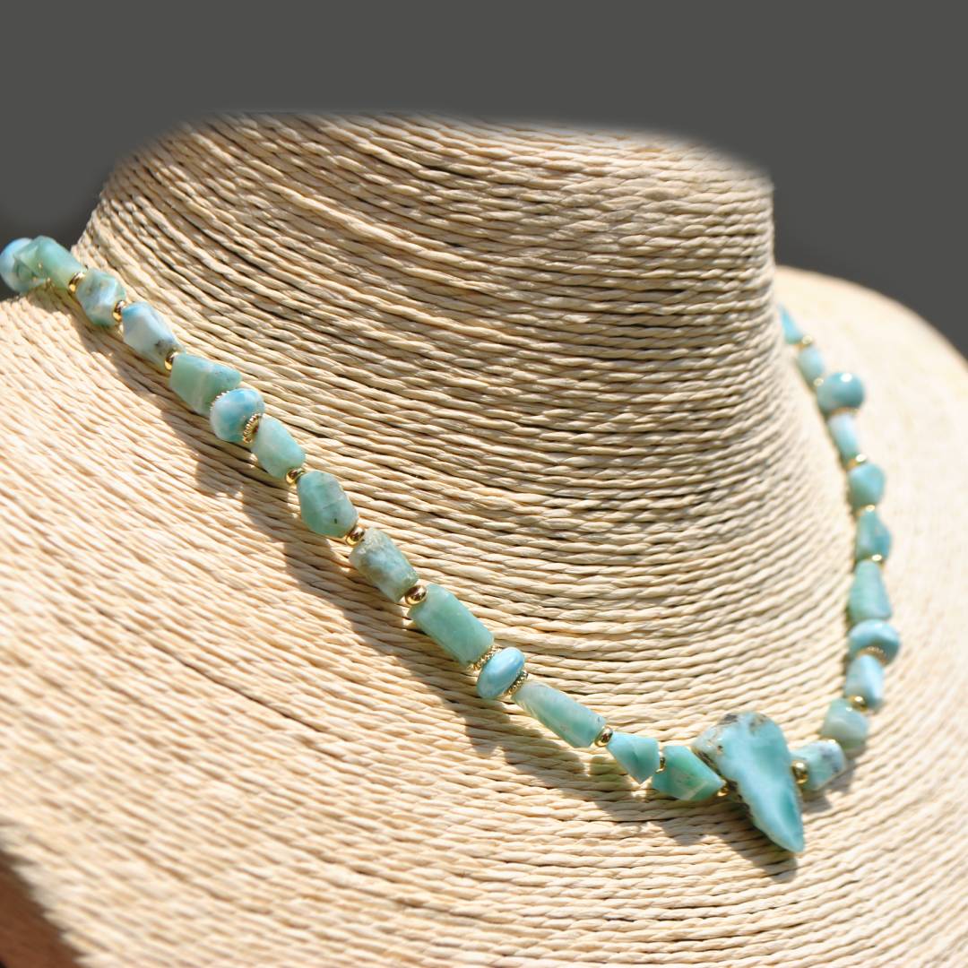 Collier Larimar pendentif -6
