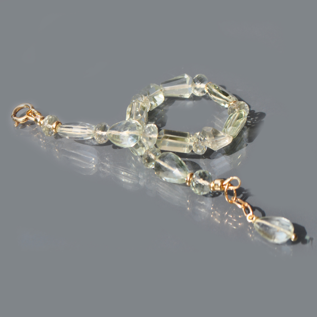 bracelet prasiolite or-7