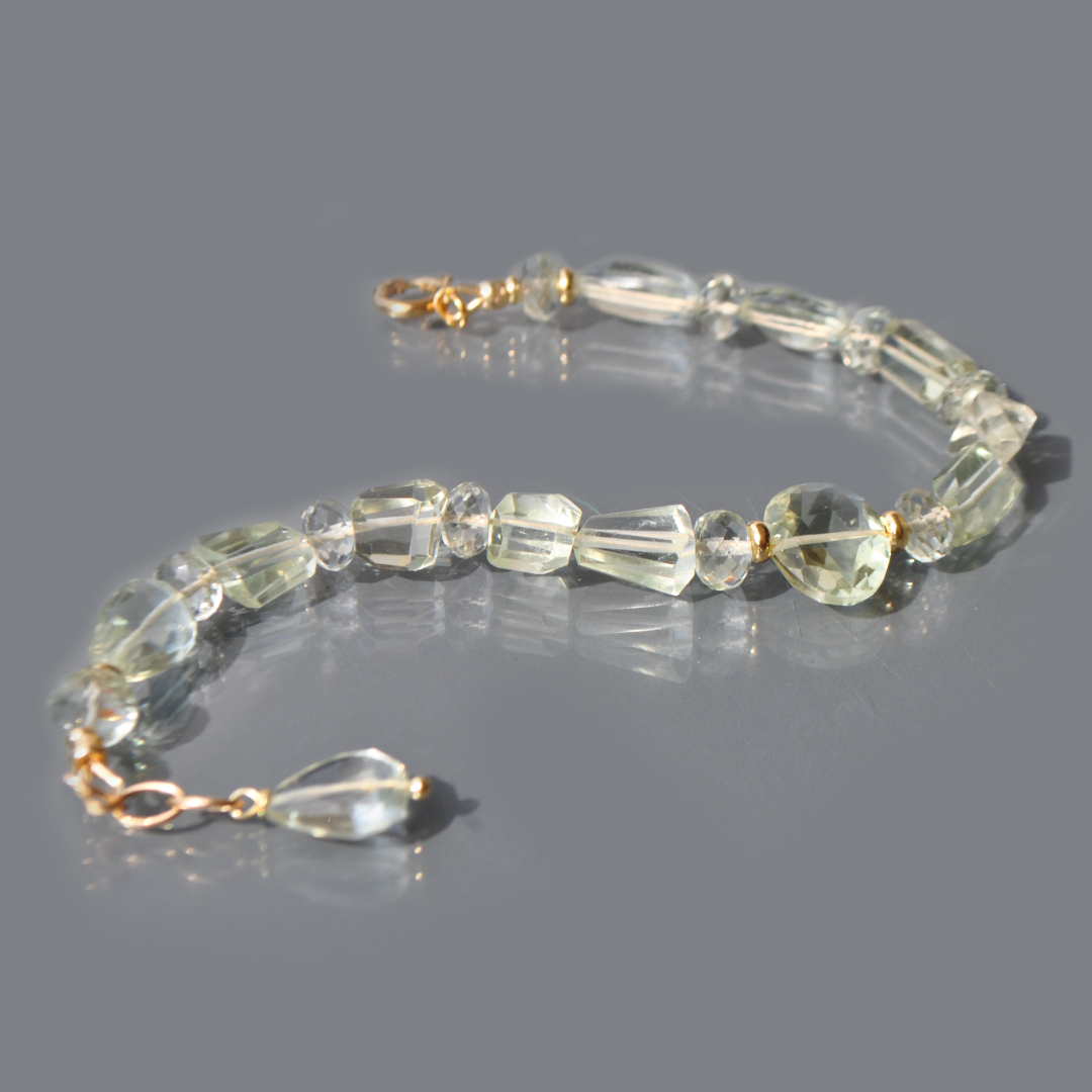 bracelet prasiolite or-8
