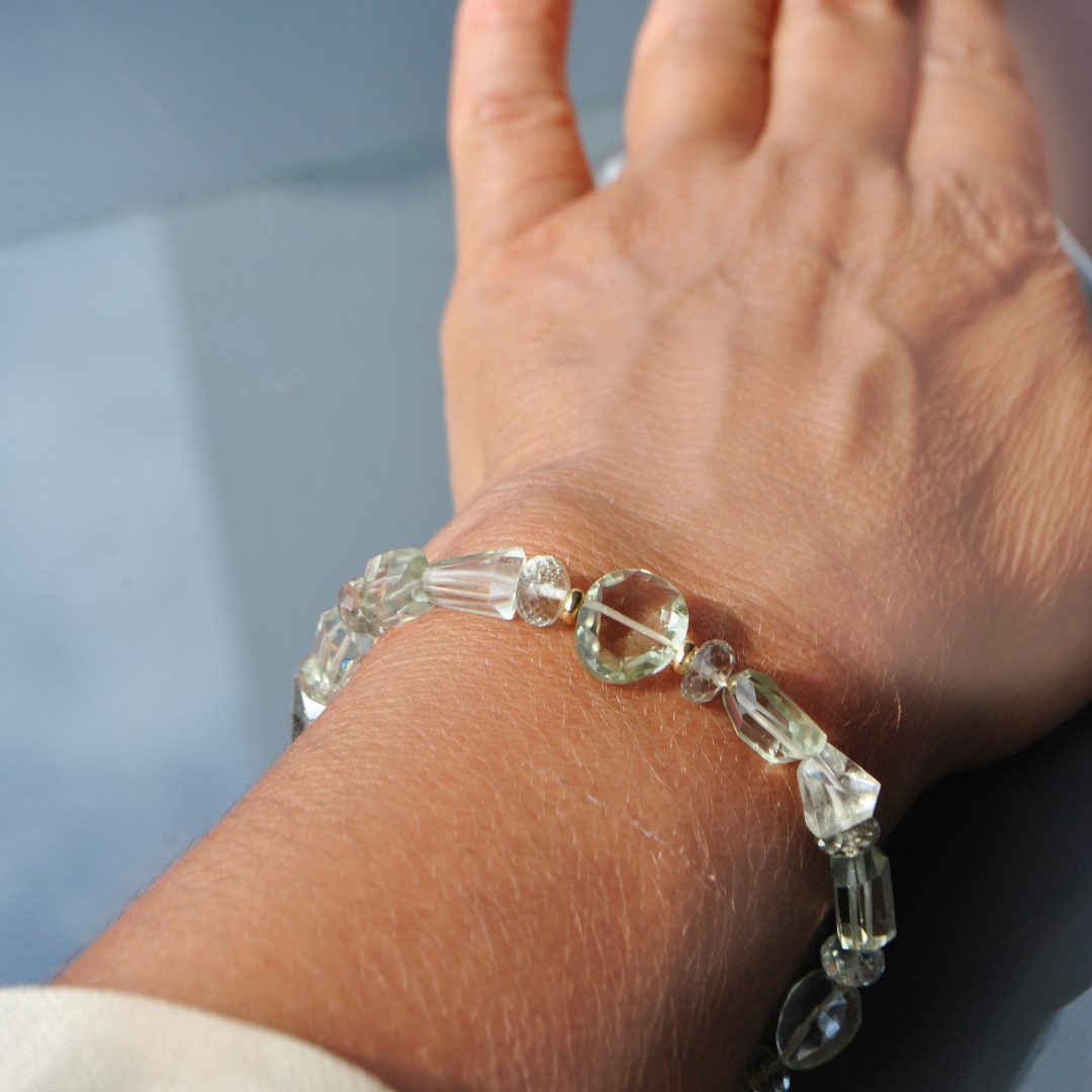 bracelet prasiolite or-A