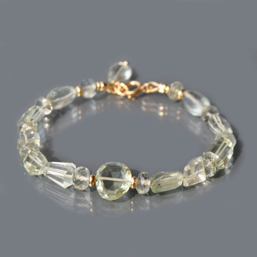 bracelet prasiolite or