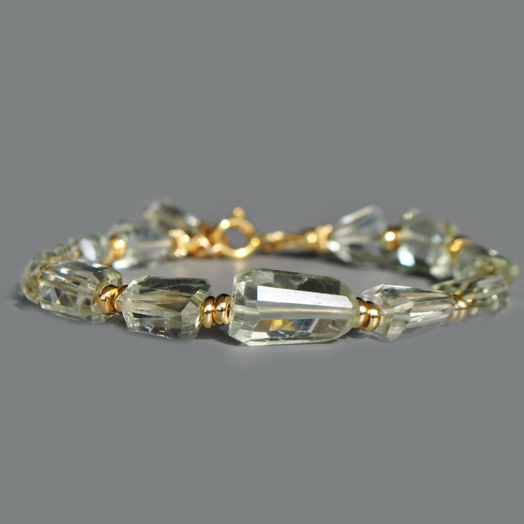 bracelet nuggets laser prasiolite-7