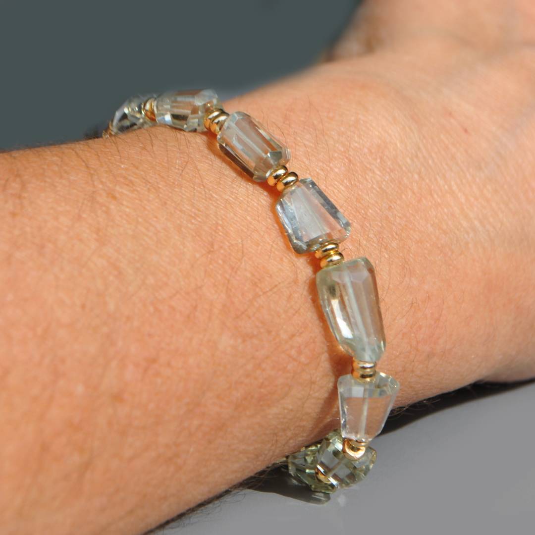 bracelet nuggets laser prasiolite-9