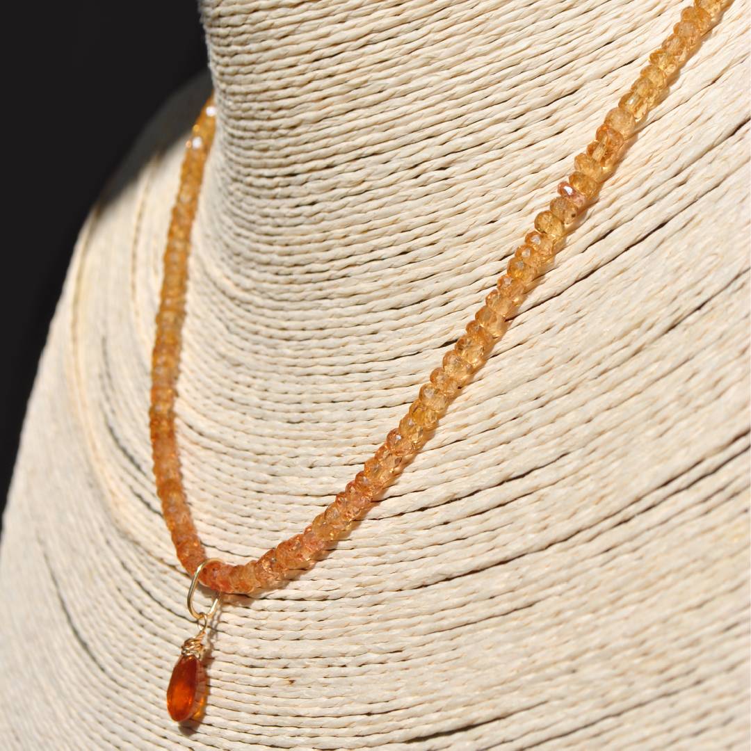 collier topaze impérial pendentf grenat hessonite-C