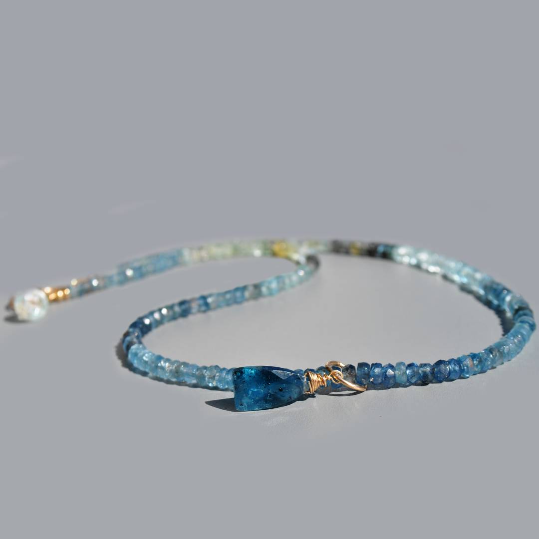 collier pendentif aigue marine bleue foncé-4