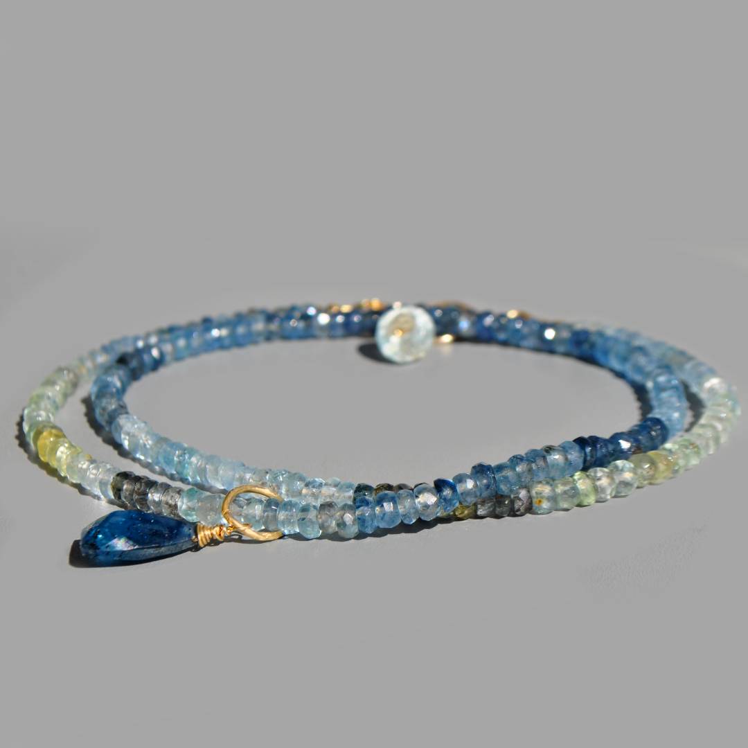 collier pendentif aigue marine bleue foncé-9