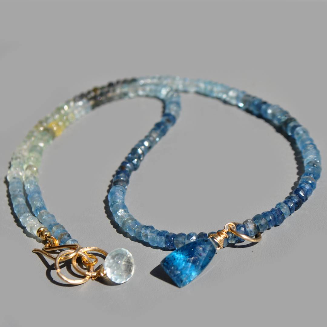 collier pendentif aigue marine bleue foncé-6