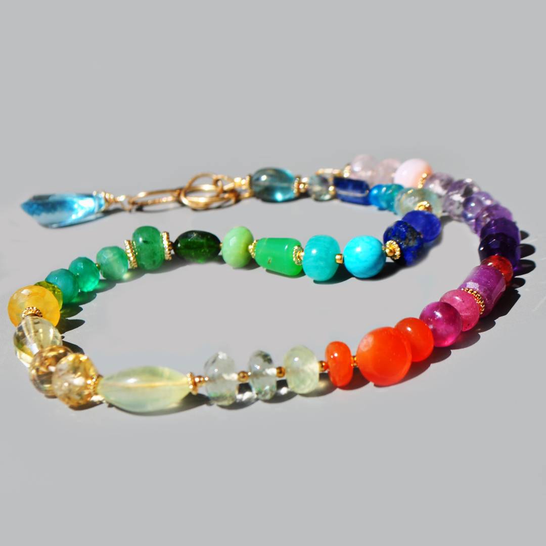 collier grosse perle pierres 7 chakras-5