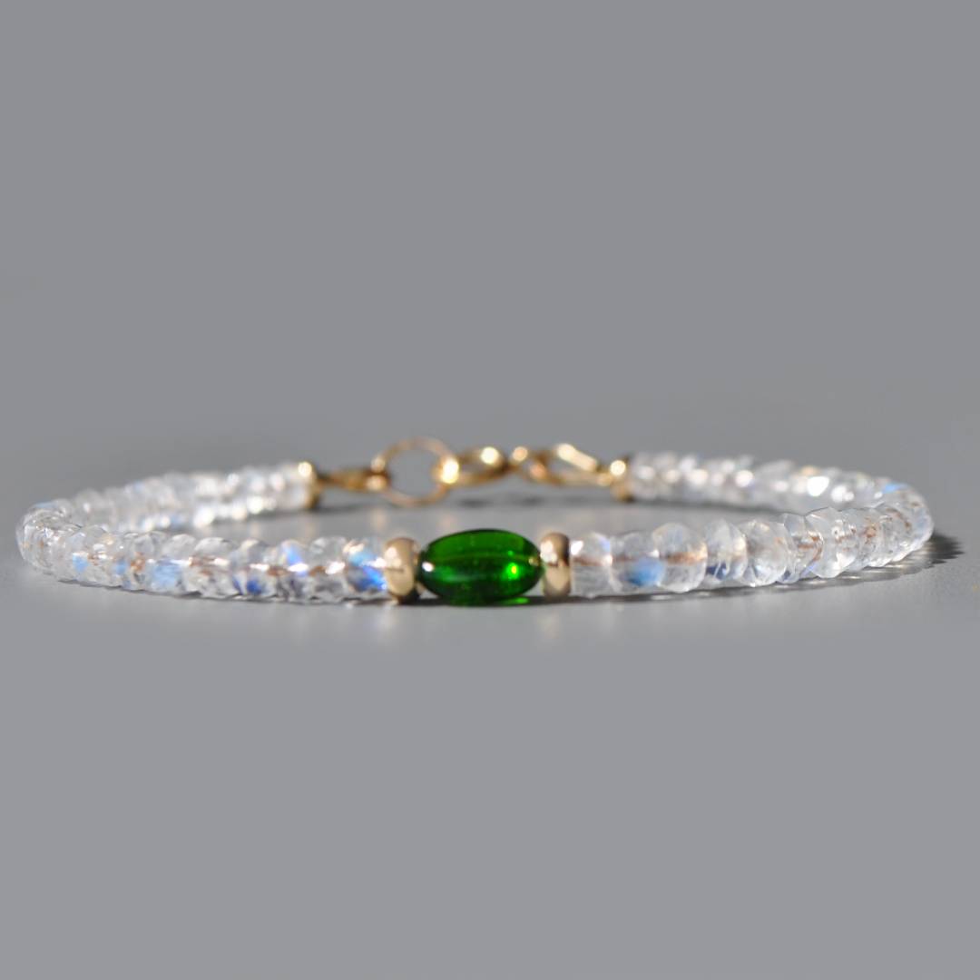 bracelet pierre de lune diopside-2