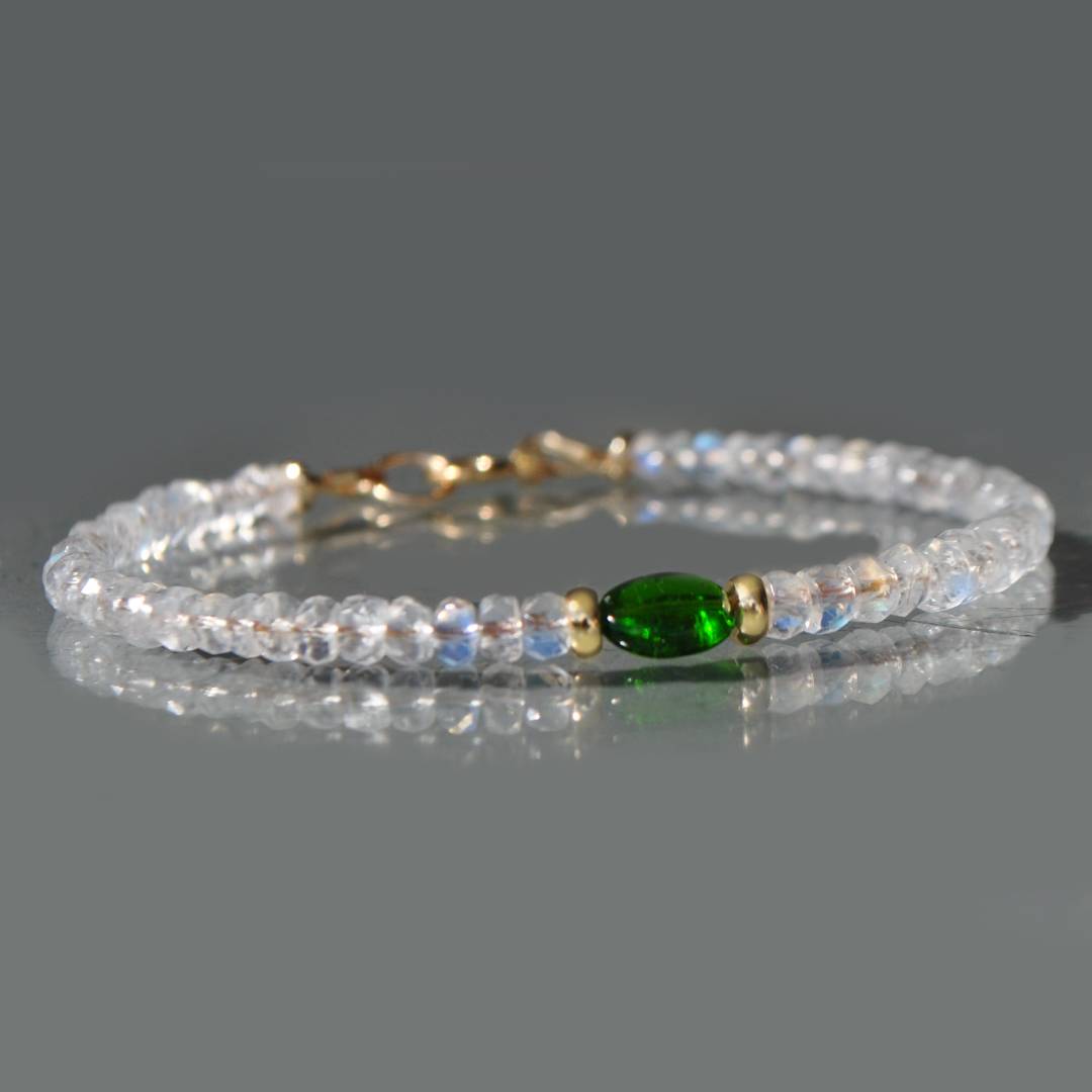 bracelet pierre de lune diopside-3