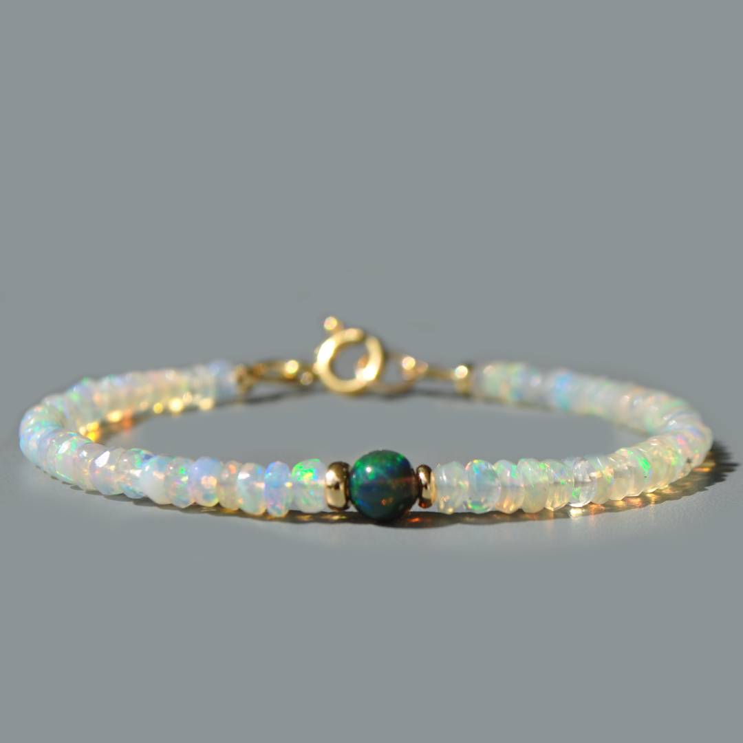 bracelet oplae welo blanche boule noire-4