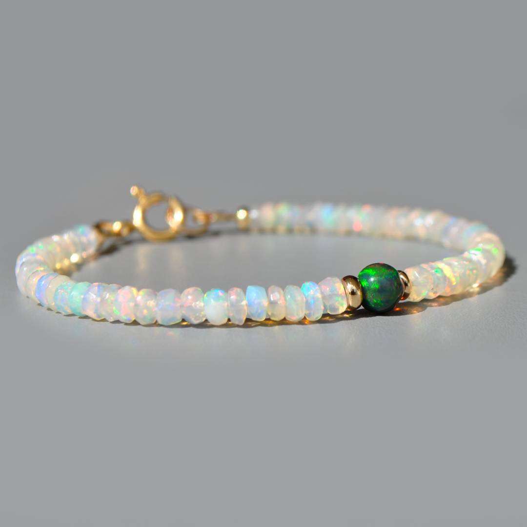 bracelet oplae welo blanche boule noire-3