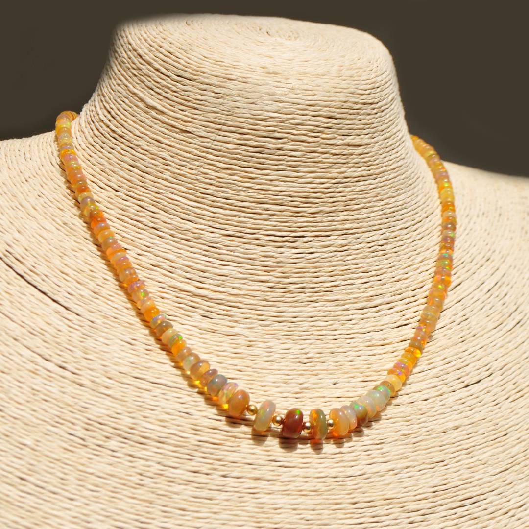 collier opale welo jaune-C