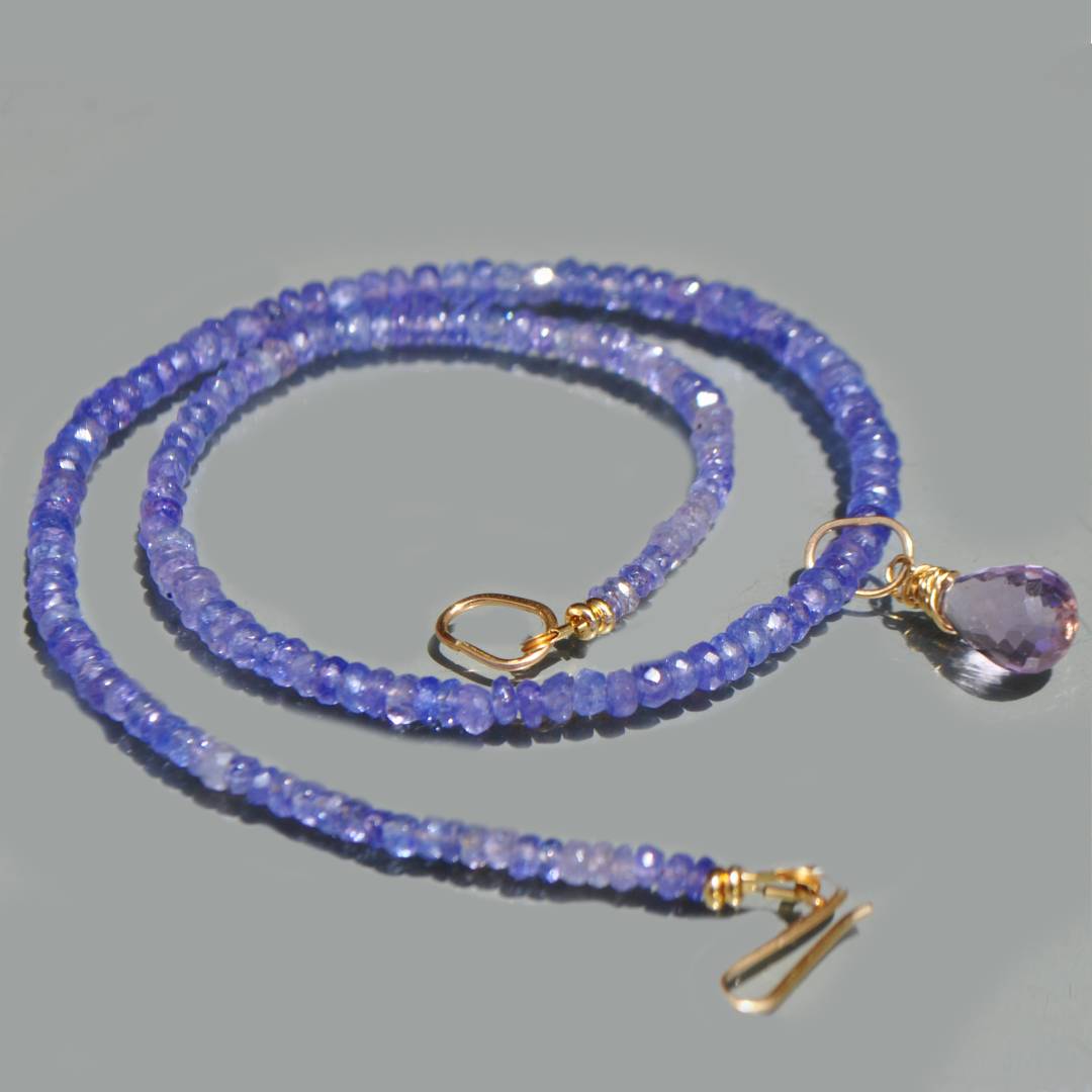 collier goutte tanzanite or-5