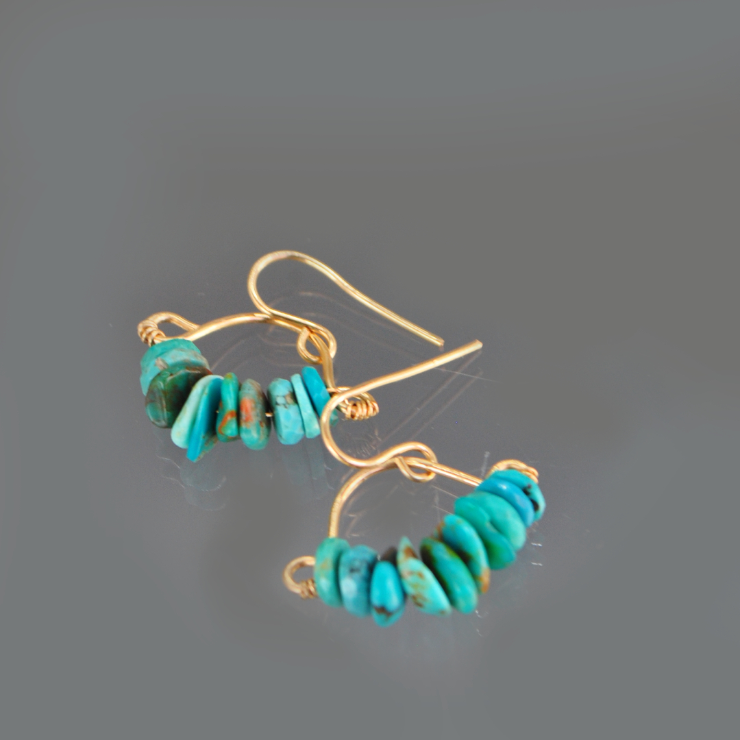 boucles doreillles Turquoise-2