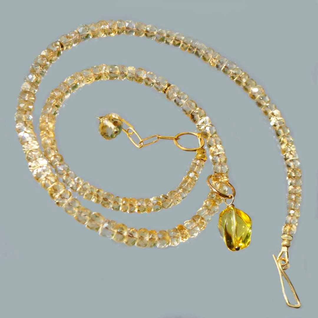 collier citrine pendentif pierre-6