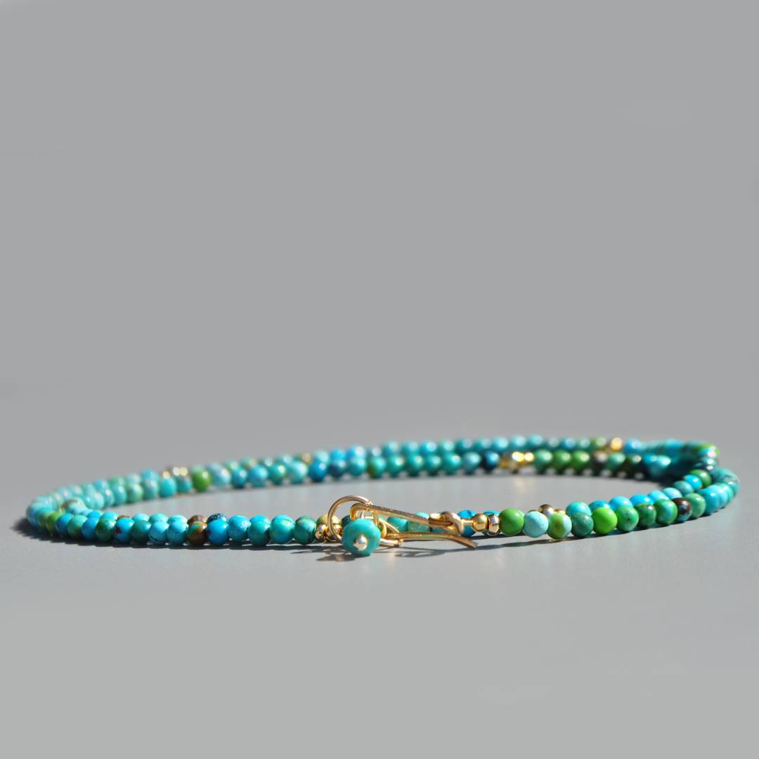 sautoir turquoise perle fine ronde-4