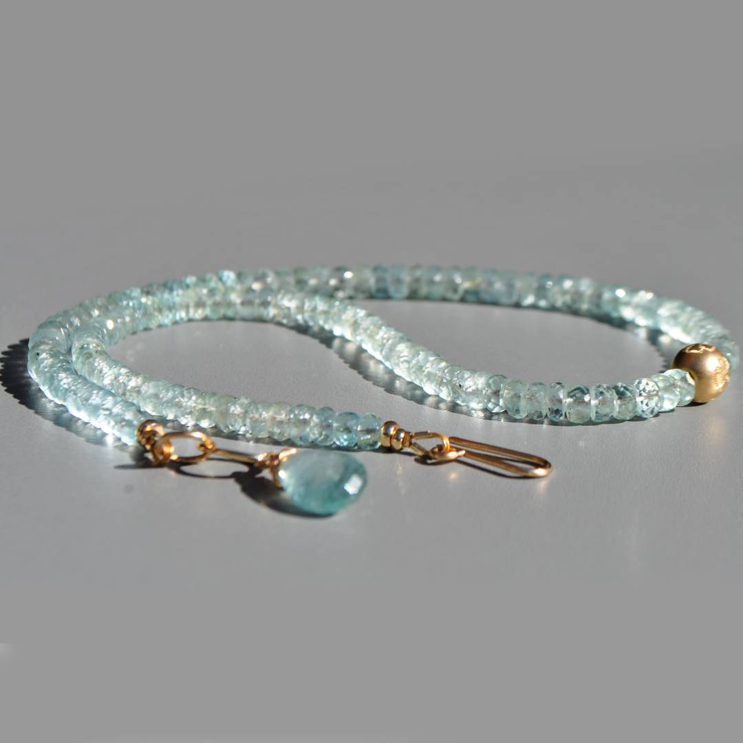 collier aigue marine perlouze