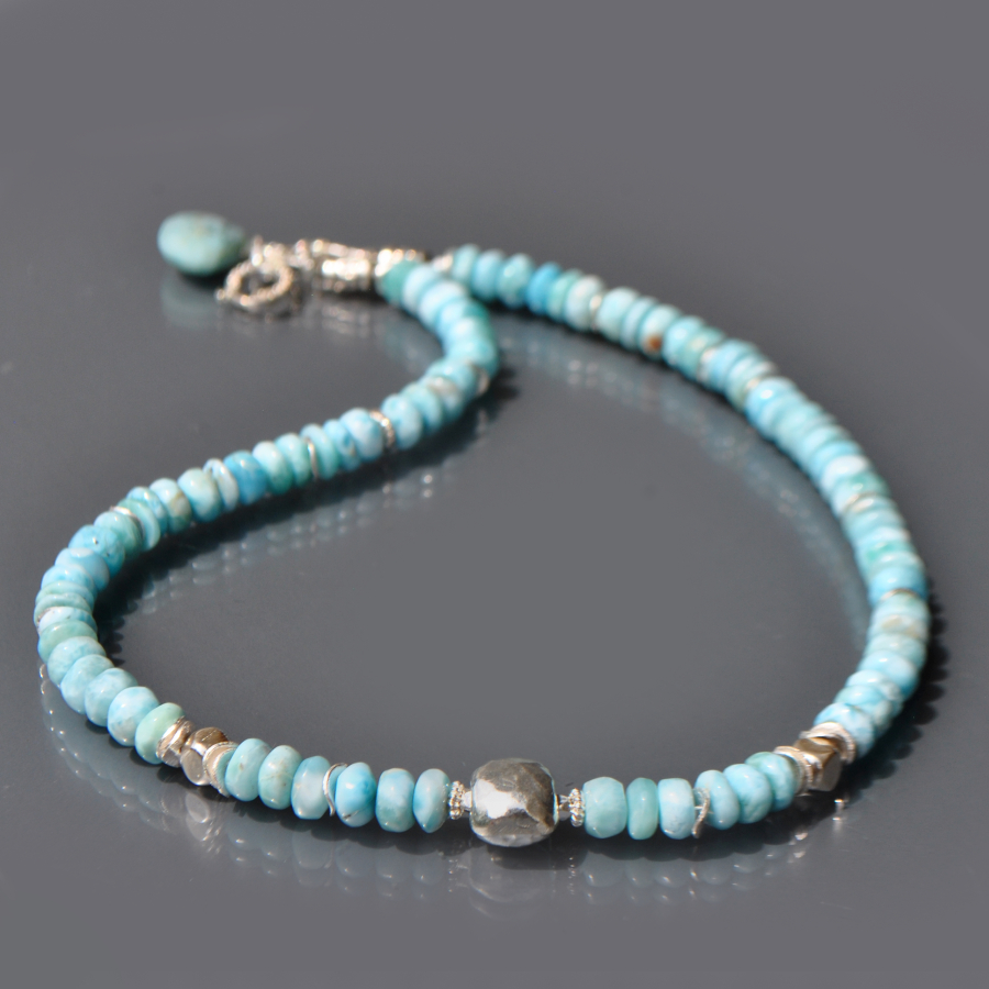 collier larimar argent 925-5