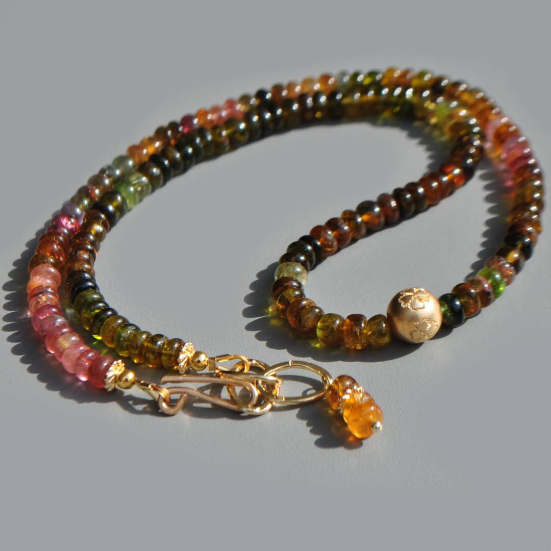 collier tourmaline petro boule or-5