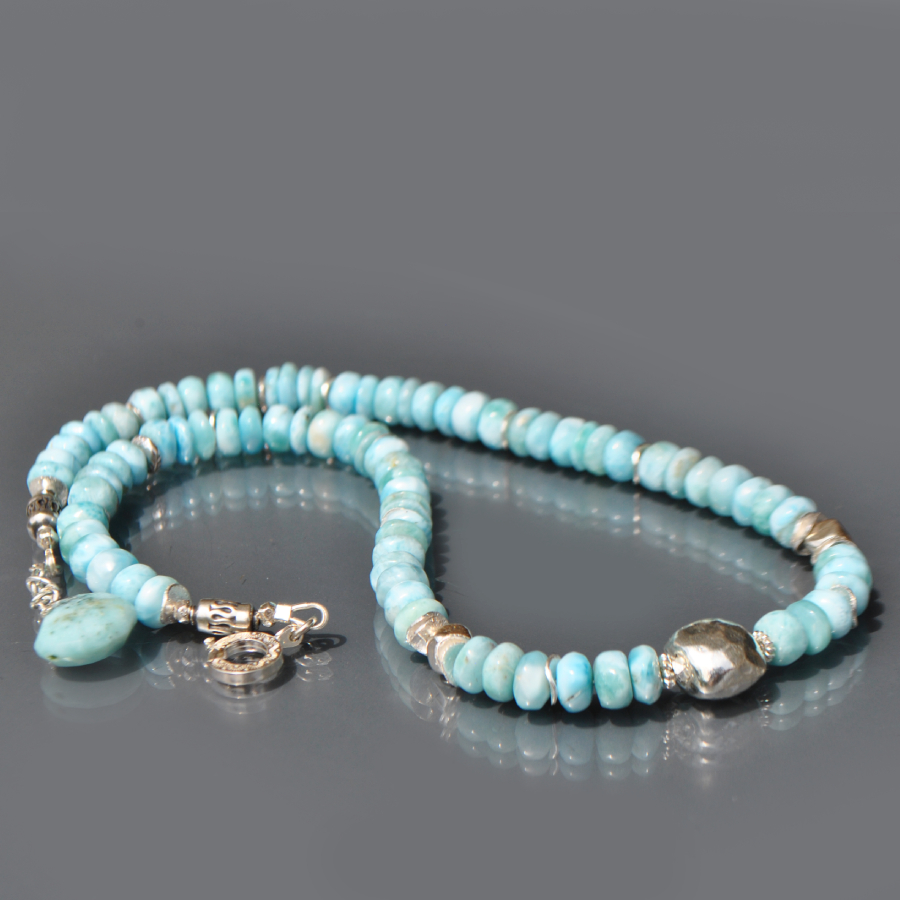 collier larimar argent 925-8