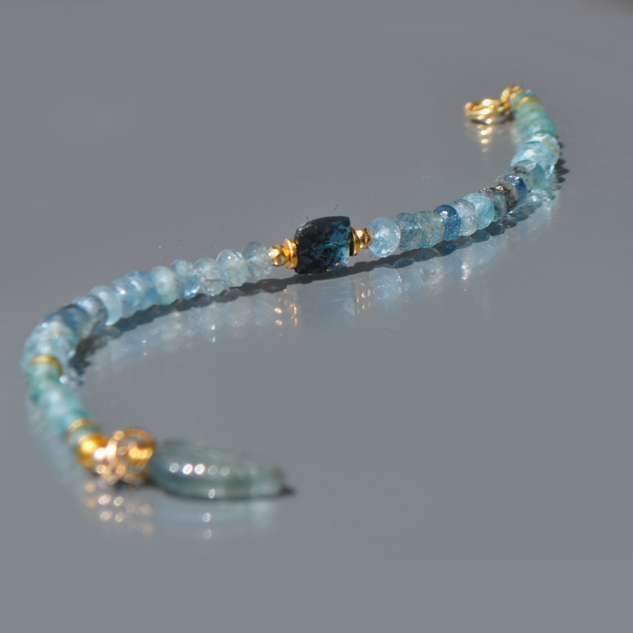 bracelet aigue marine Cyanite-4