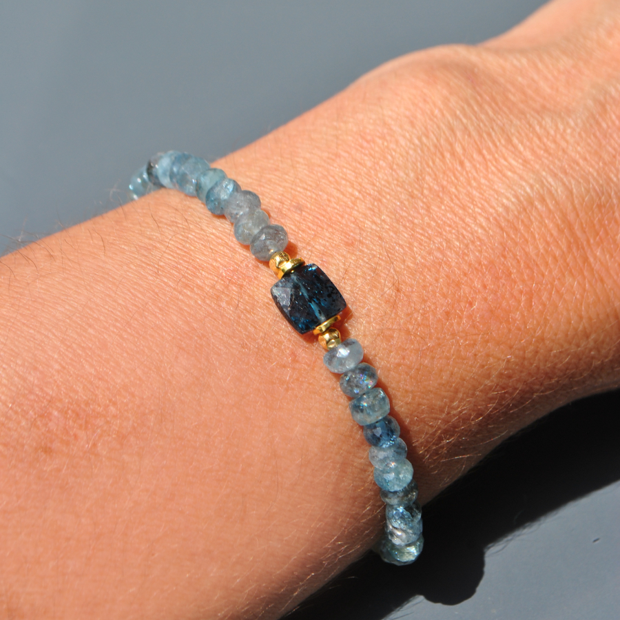 bracelet aigue marine Cyanite-6