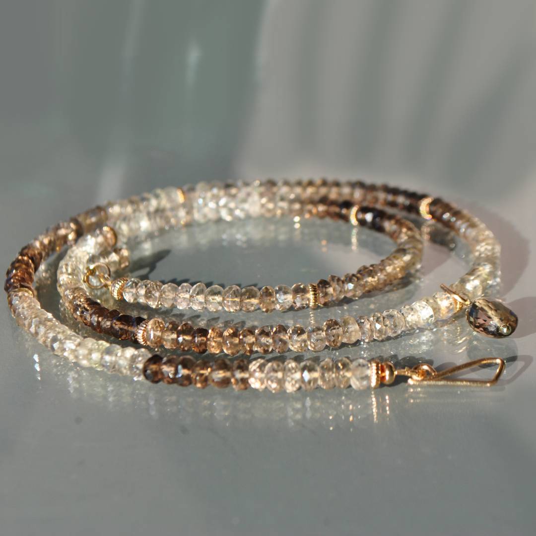 collier long quartz fumé-4