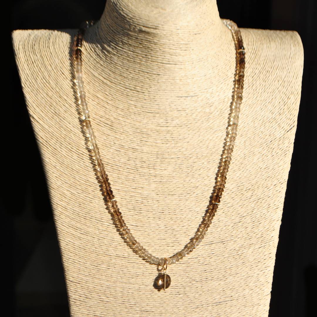 collier long quartz fumé-6