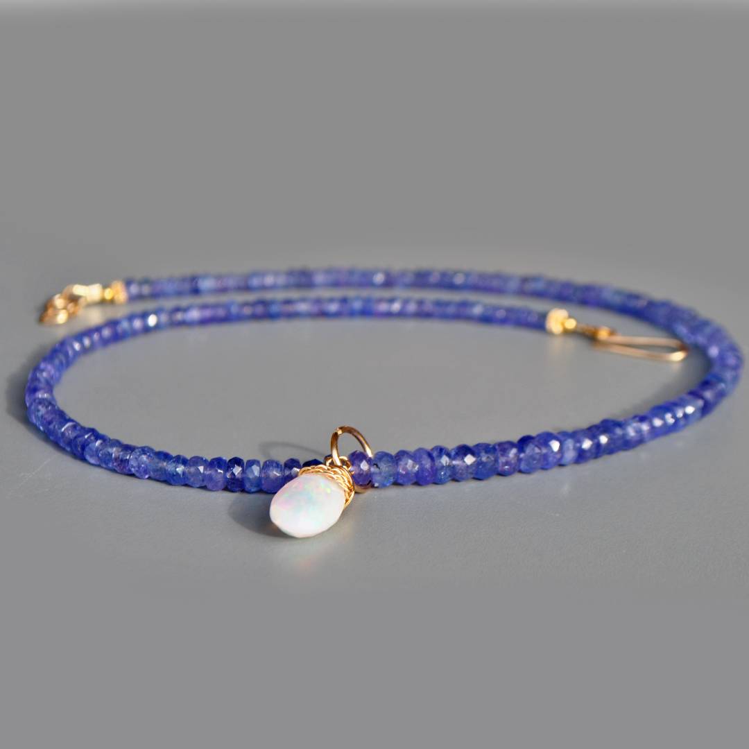 collier tanzanite opale welo blanche-8