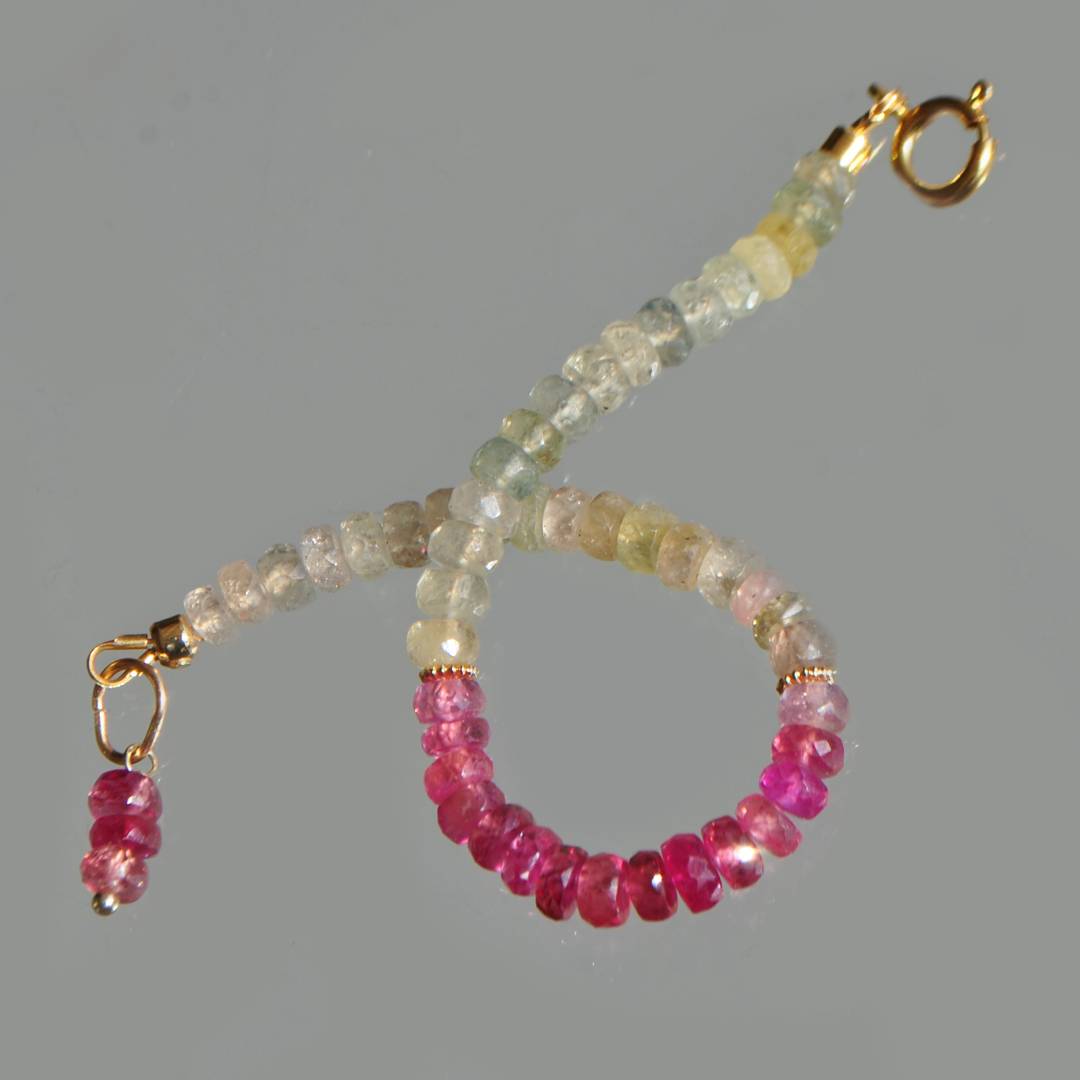bracelet saphir rose et blanc-5