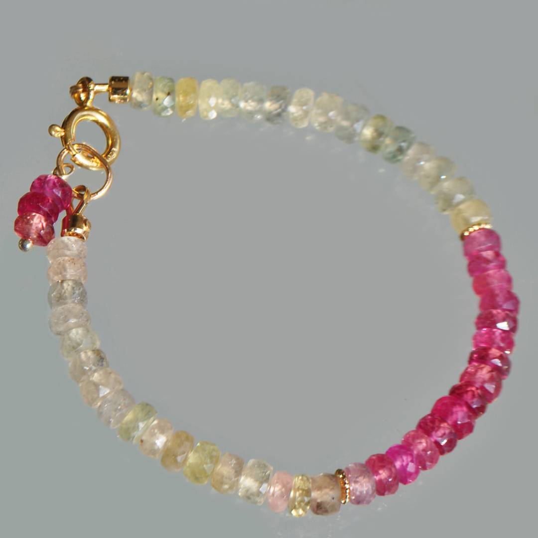 bracelet saphir rose et blanc-4