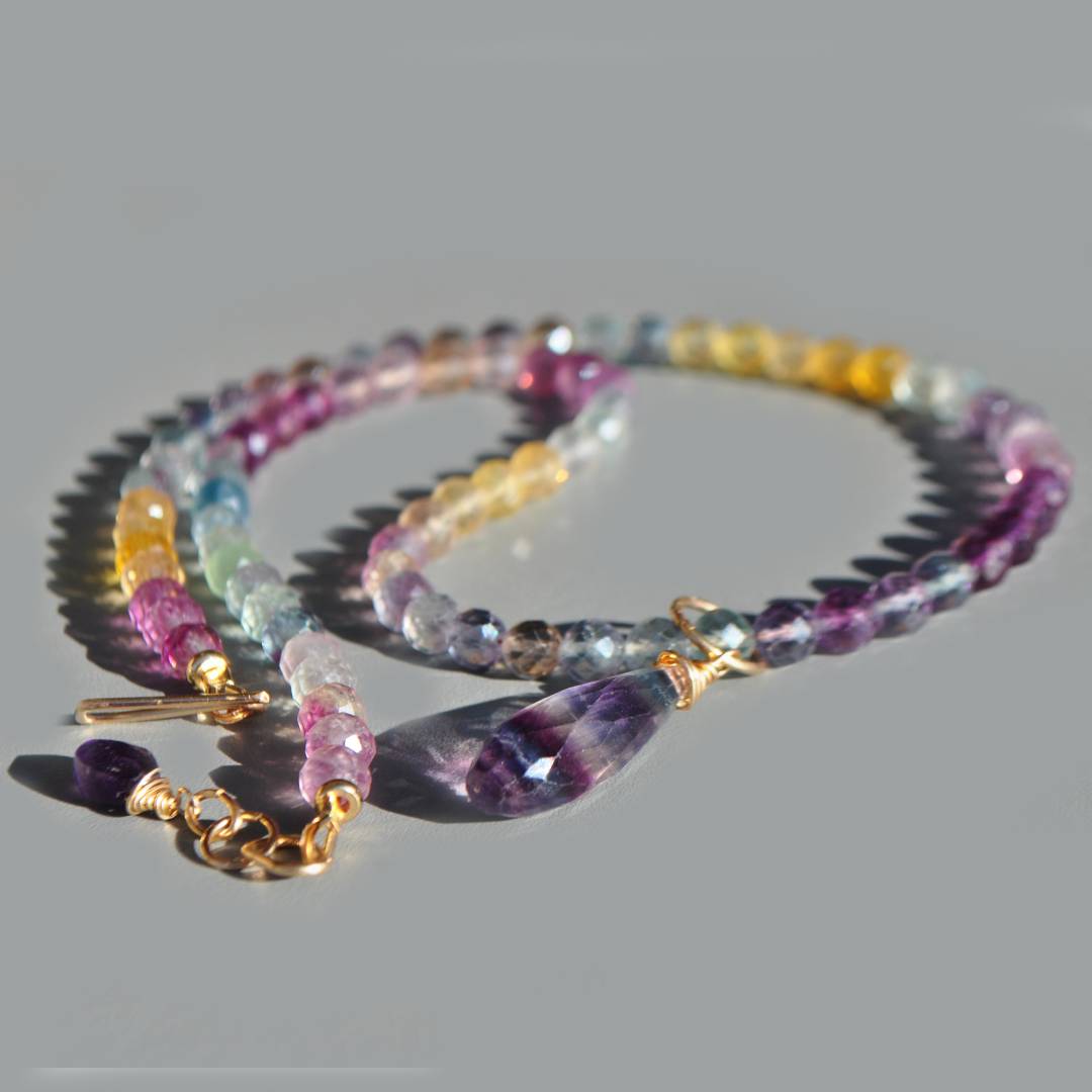 collier pendentif fluorite boules-3